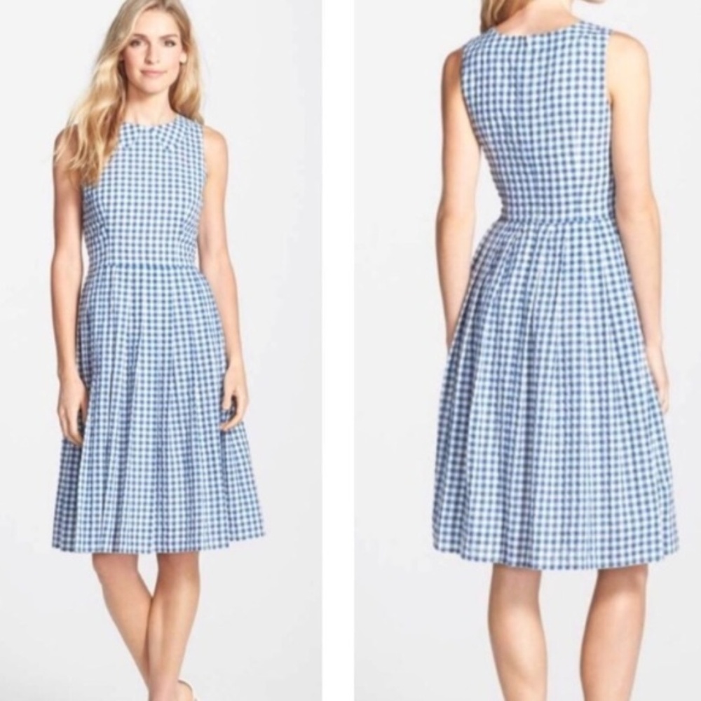 Kaya & Sloane | Checkered Fit & Flare Midi Dress